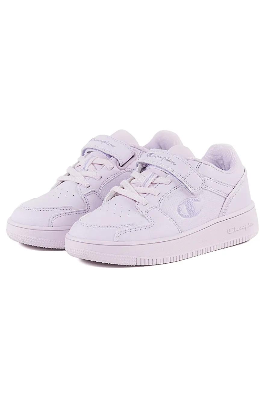 Lila Turnschuhe mit Klettverschluss und Riss CHAMPION RD18 2 LOW G PS