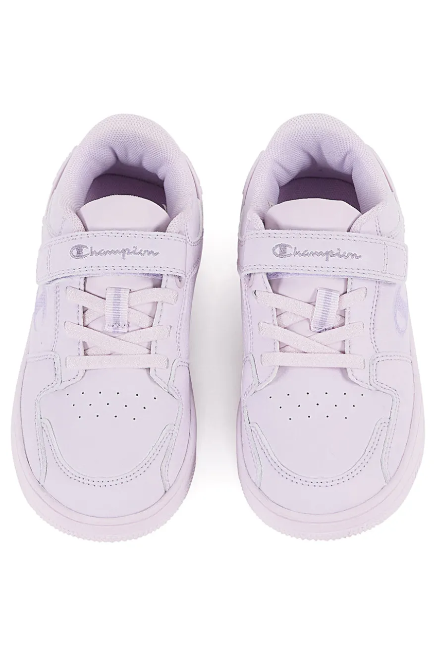 Lila Turnschuhe mit Klettverschluss und Riss CHAMPION RD18 2 LOW G PS
