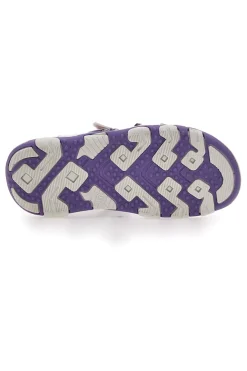 Lila und silberne Sandalen mit Klettverschluss, Frozen 17308