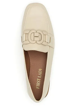 Loafer Beige con Morsetto Ton-Su-Ton First Lady 401