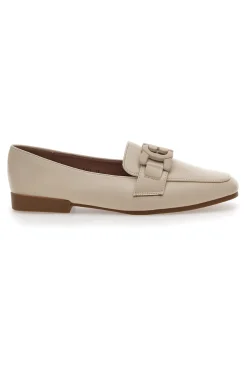 Loafer Beige con Morsetto Ton-Su-Ton First Lady 401