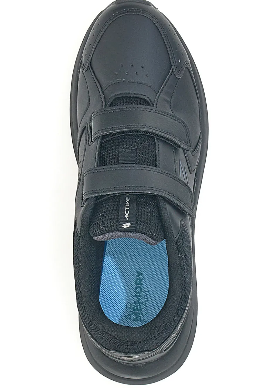Lotto Speedride 809 II S Schwarze Sportschuhe mit Doppelriemen
