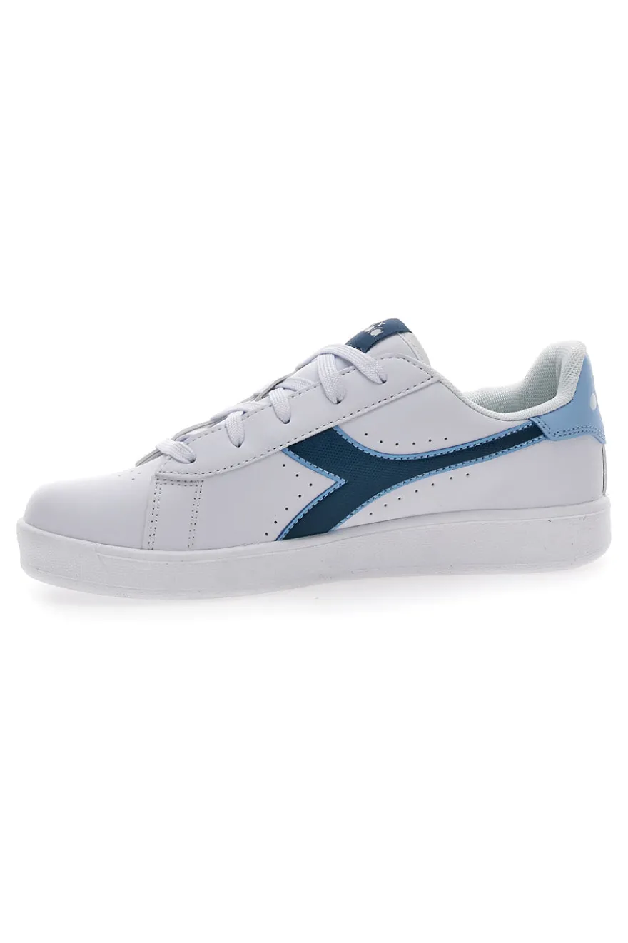 Lässige weiße Sneakers für Teenager Diadora Game Step P GS