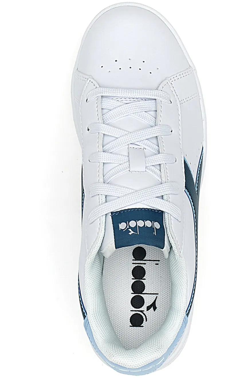 Lässige weiße Sneakers für Teenager Diadora Game Step P GS