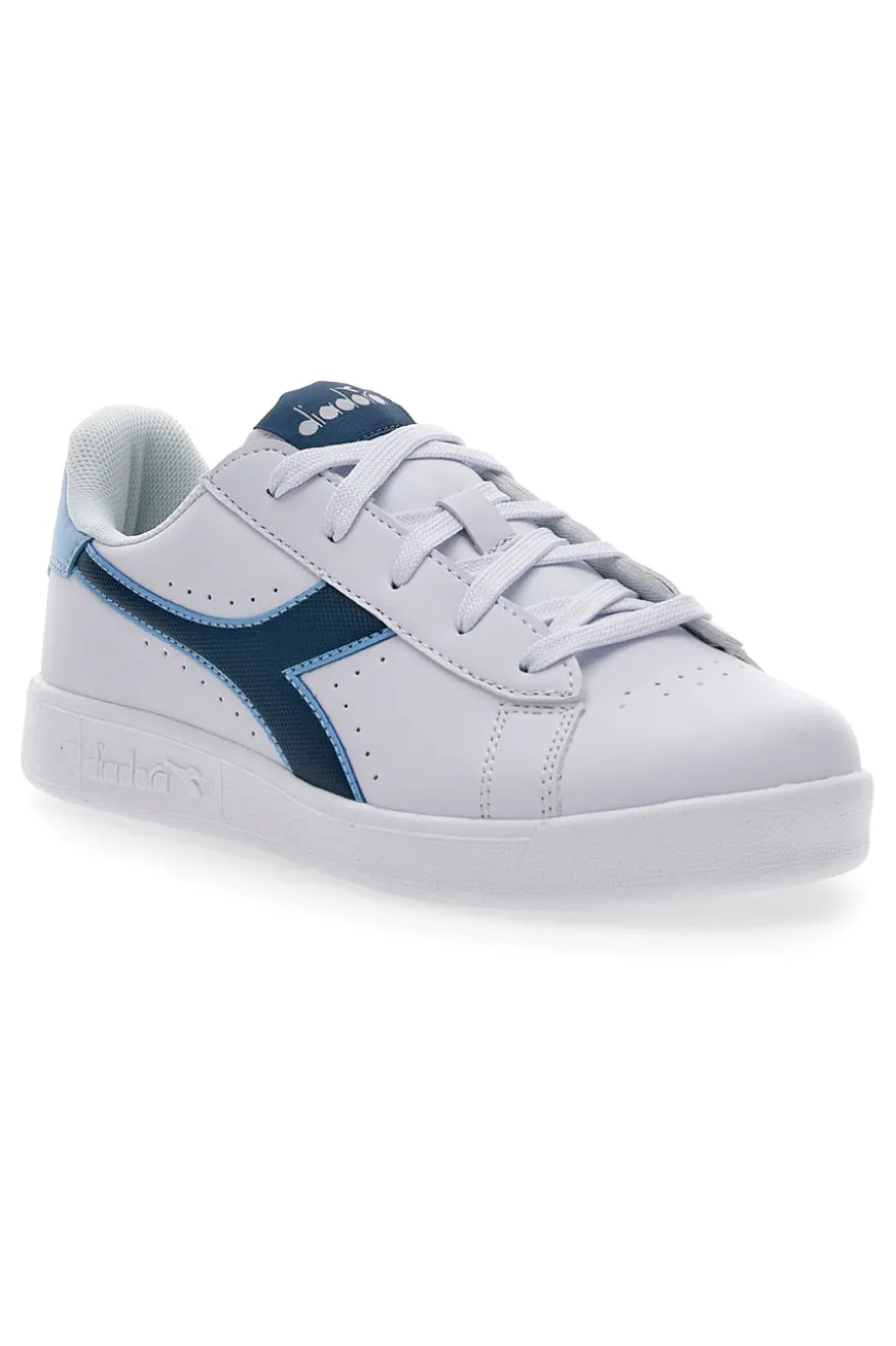 Lässige weiße Sneakers für Teenager Diadora Game Step P GS