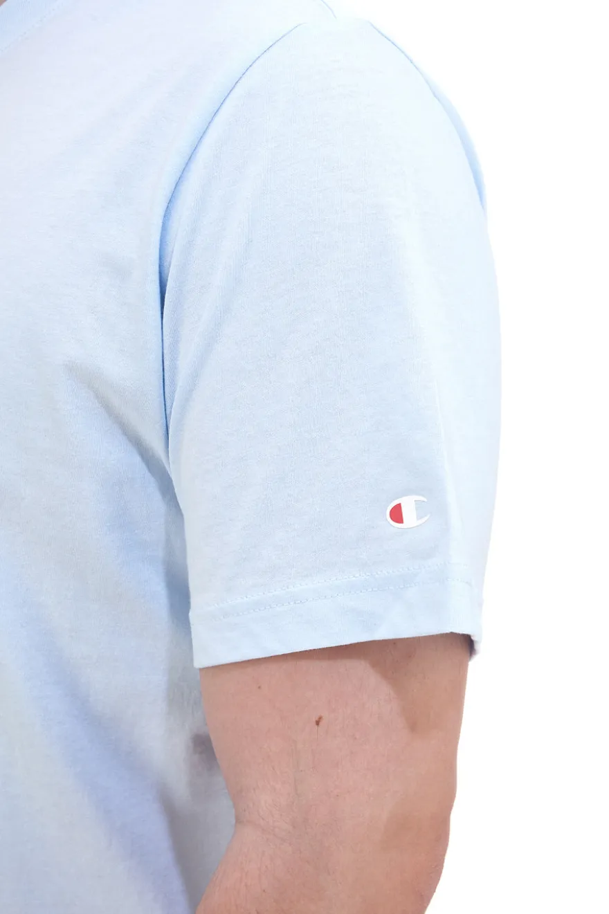 Maglia a Maniche Corte Azzurra Con Stampa nel Retro Champion 22077