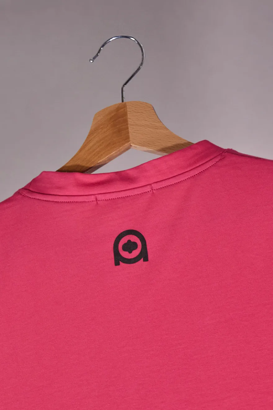 Maglia a Maniche Corte Nera e Fuxia Made in Italy Boardman Alpha 2