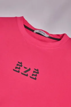 Maglia a Maniche Corte Nera e Fuxia Made in Italy Boardman Alpha 2