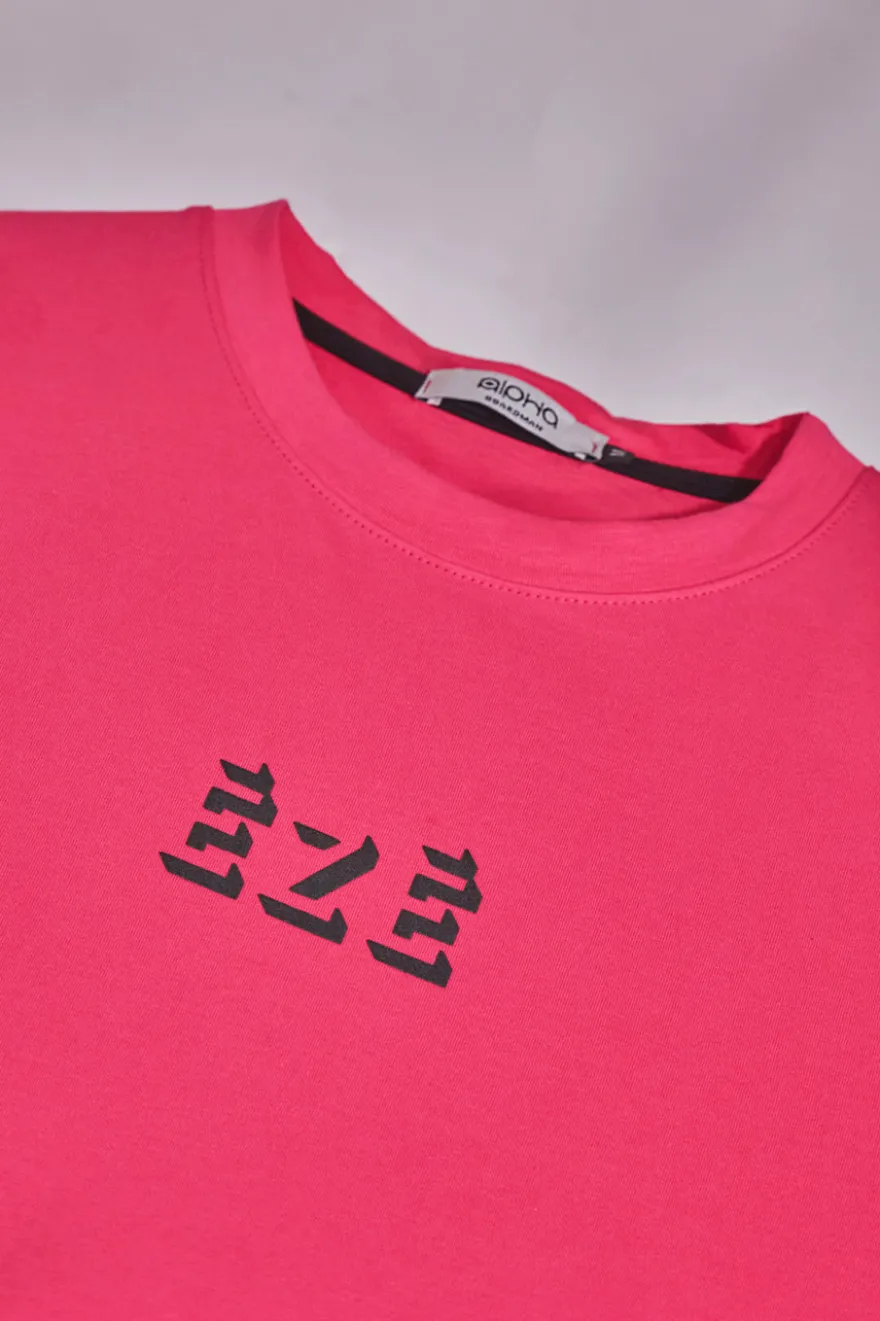 Maglia a Maniche Corte Nera e Fuxia Made in Italy Boardman Alpha 2