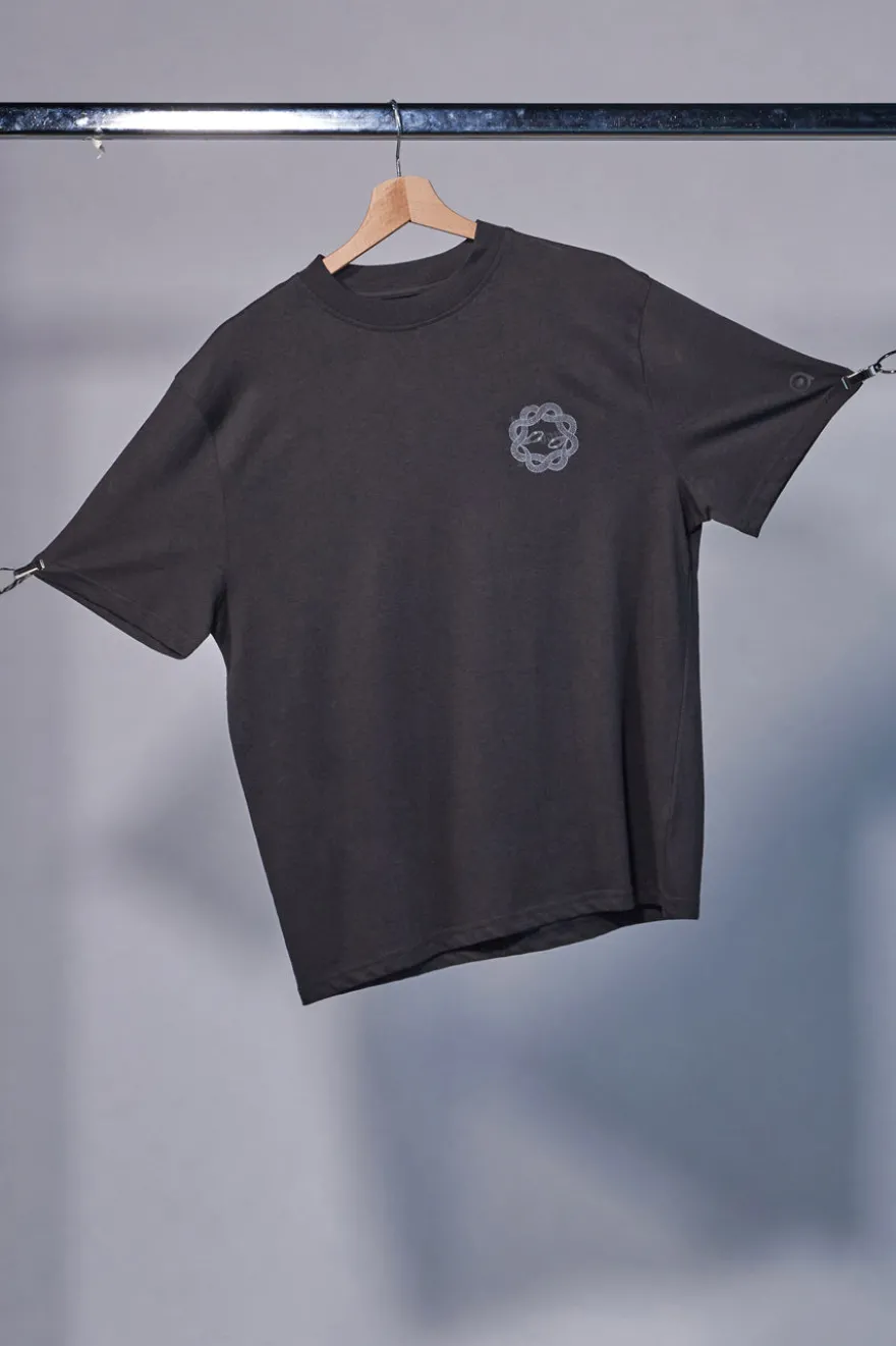 Maglia a Maniche Corte Nera 100% cotone Boardman PT-M-T-2002
