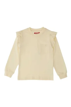 Maglia Bianca Girocollo a Maniche Lunghe PITT KIDS 6028