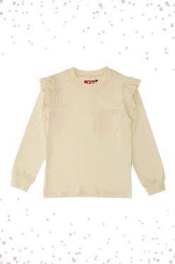 Maglia Bianca Girocollo a Maniche Lunghe PITT KIDS 6028