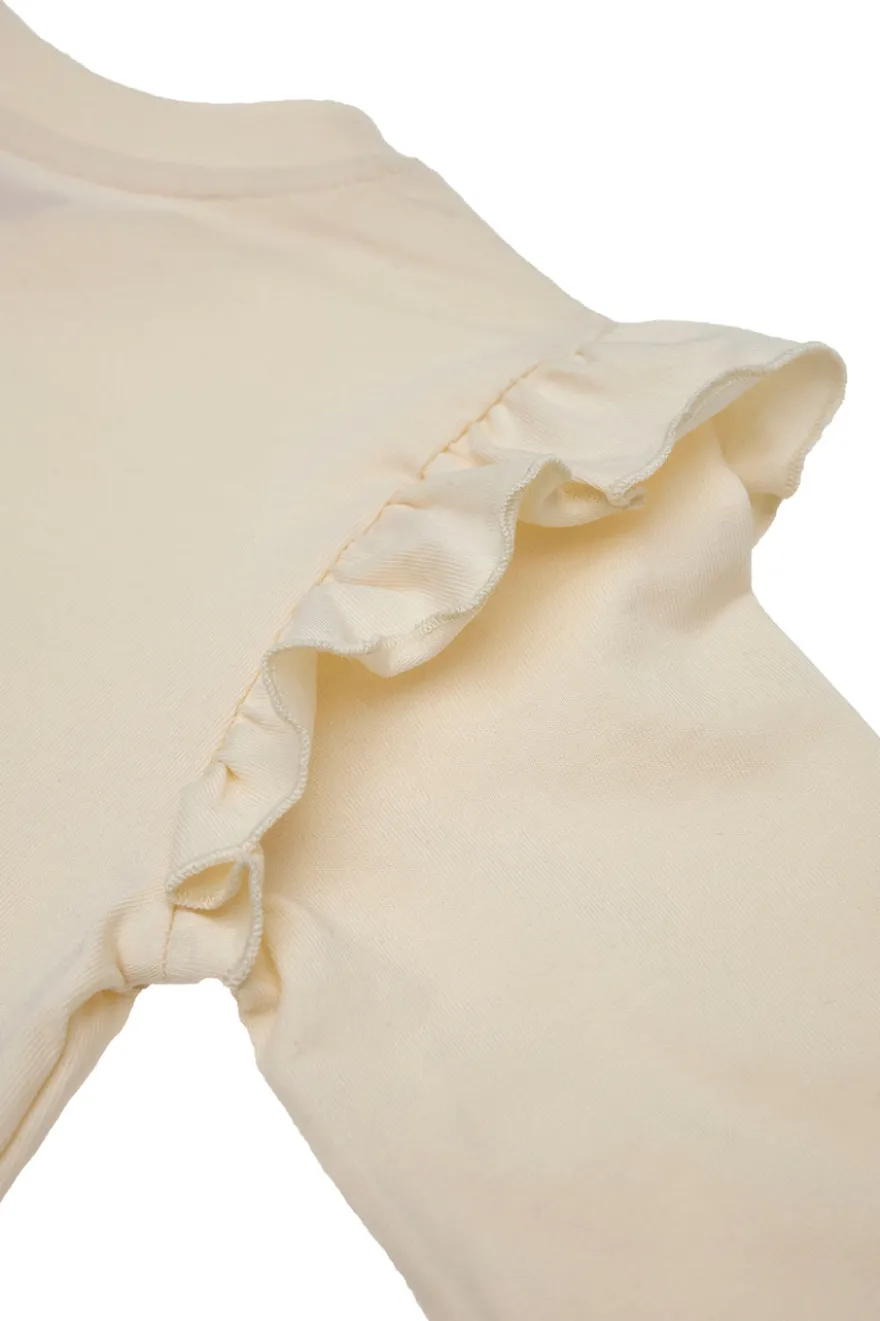 Maglia Bianca Girocollo a Maniche Lunghe PITT KIDS 6028