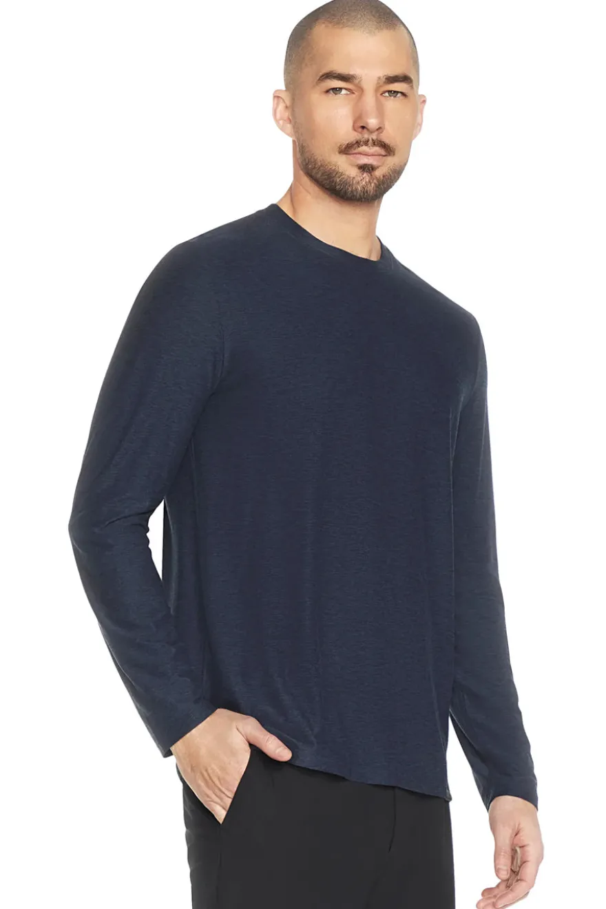 Maglia blu a maniche lunghe in tessuto traspirante Skechers GO DRI All Day