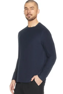 Maglia blu a maniche lunghe in tessuto traspirante Skechers GO DRI All Day