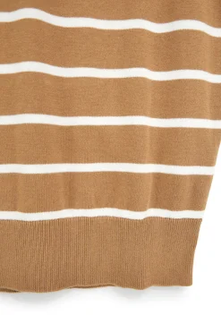 Maglia cammello a righe in cotone No limits MAJU011S26