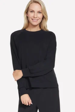 Maglia nero girocollo Skechers Cozy Luxe Crewneck