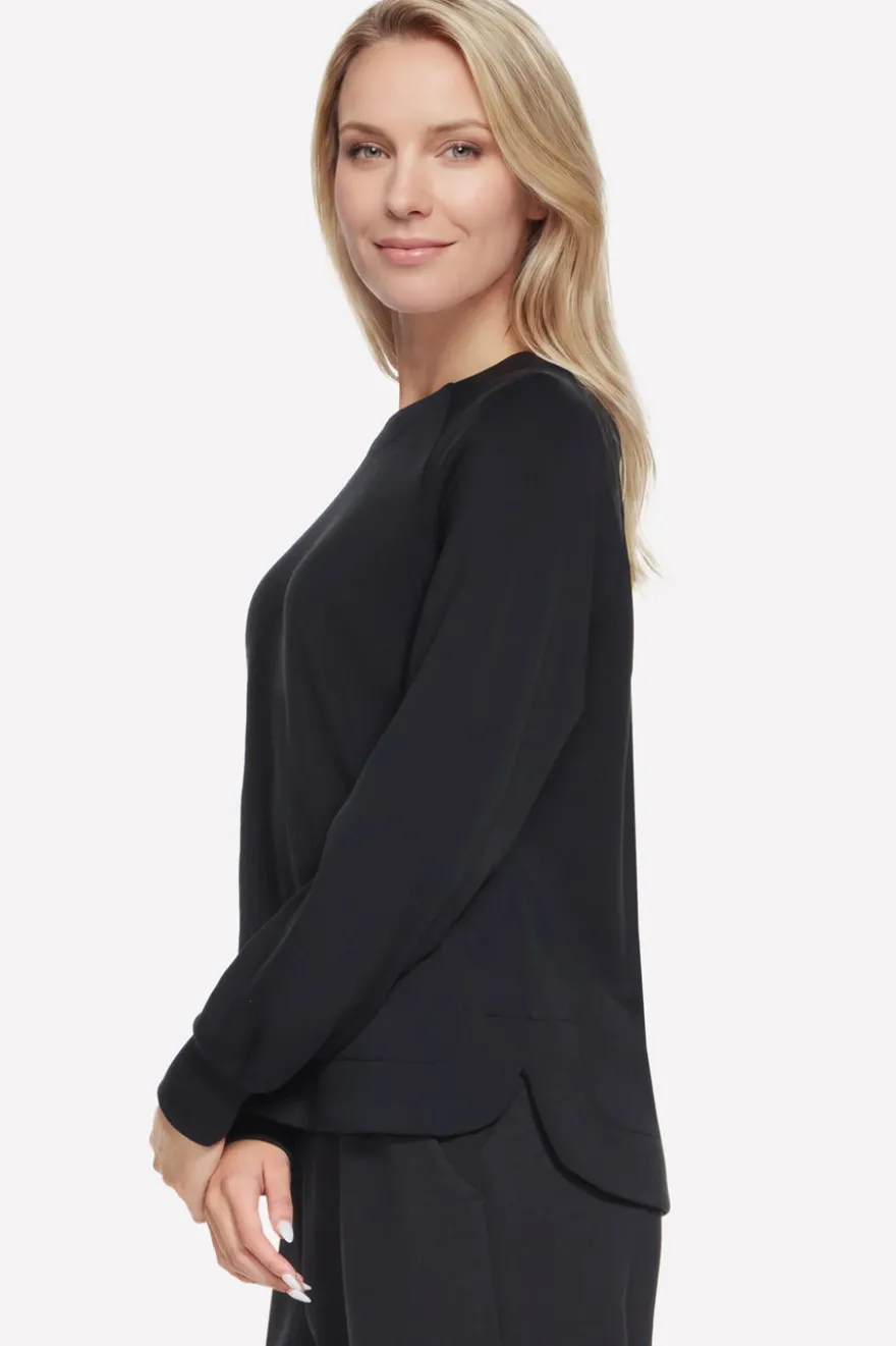 Maglia nero girocollo Skechers Cozy Luxe Crewneck