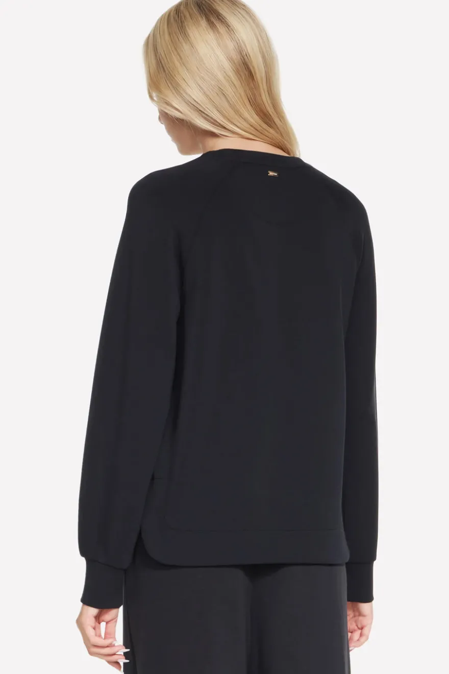 Maglia nero girocollo Skechers Cozy Luxe Crewneck