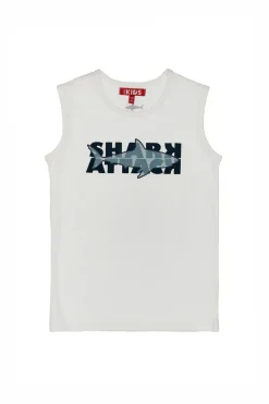 Maglia Smanicata Shark Bianca Pitt Kids 05020
