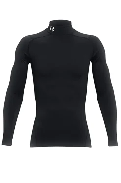 Maglia tecnica nera termica con collo alto Under Armour ColdGear Compression ARMOUR COMP MOCK