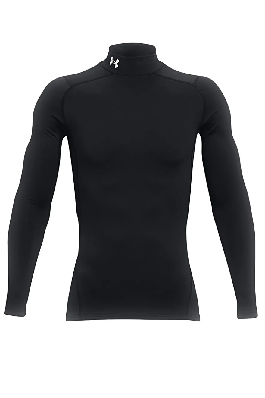 Maglia tecnica nera termica con collo alto Under Armour ColdGear Compression ARMOUR COMP MOCK