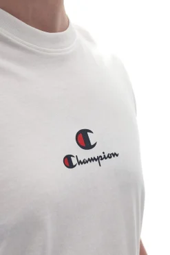 Maglietta a Maniche Corte Bianca Champion 220775