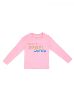 Maglietta a Maniche Lunghe Grazie Mamma 04053 Rosa