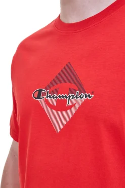Maglietta Girocollo a Maniche Corte Rossa CHAMPION SS Tee