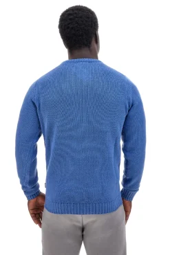 Maglione blu in misto lana U.S. Golf Club AC11