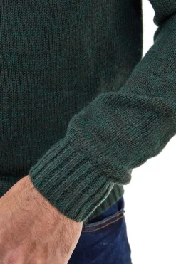Maglione verde girocollo misto lana US Golf AC11