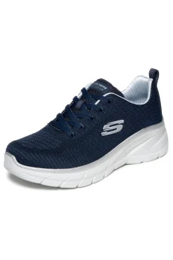 Marineblau stricken Turnschuhe mit Memory Foam Skechers Fashion Fit 2.0 Moonlight Glow