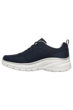 Marineblau stricken Turnschuhe mit Memory Foam Skechers Fashion Fit 2.0 Moonlight Glow