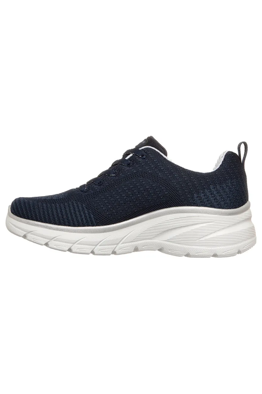 Marineblau stricken Turnschuhe mit Memory Foam Skechers Fashion Fit 2.0 Moonlight Glow