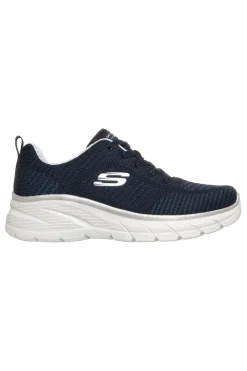 Marineblau stricken Turnschuhe mit Memory Foam Skechers Fashion Fit 2.0 Moonlight Glow