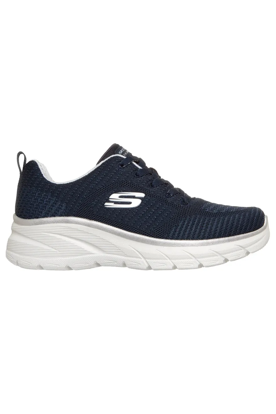 Marineblau stricken Turnschuhe mit Memory Foam Skechers Fashion Fit 2.0 Moonlight Glow