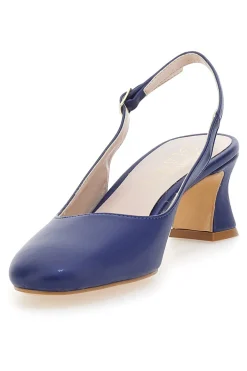 Marineblaue Slingback-Pumps mit niedrigem Absatz PITTARELLO GLAM 3608