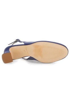 Marineblaue Slingback-Pumps mit niedrigem Absatz PITTARELLO GLAM 3608