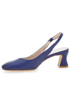 Marineblaue Slingback-Pumps mit niedrigem Absatz PITTARELLO GLAM 3608