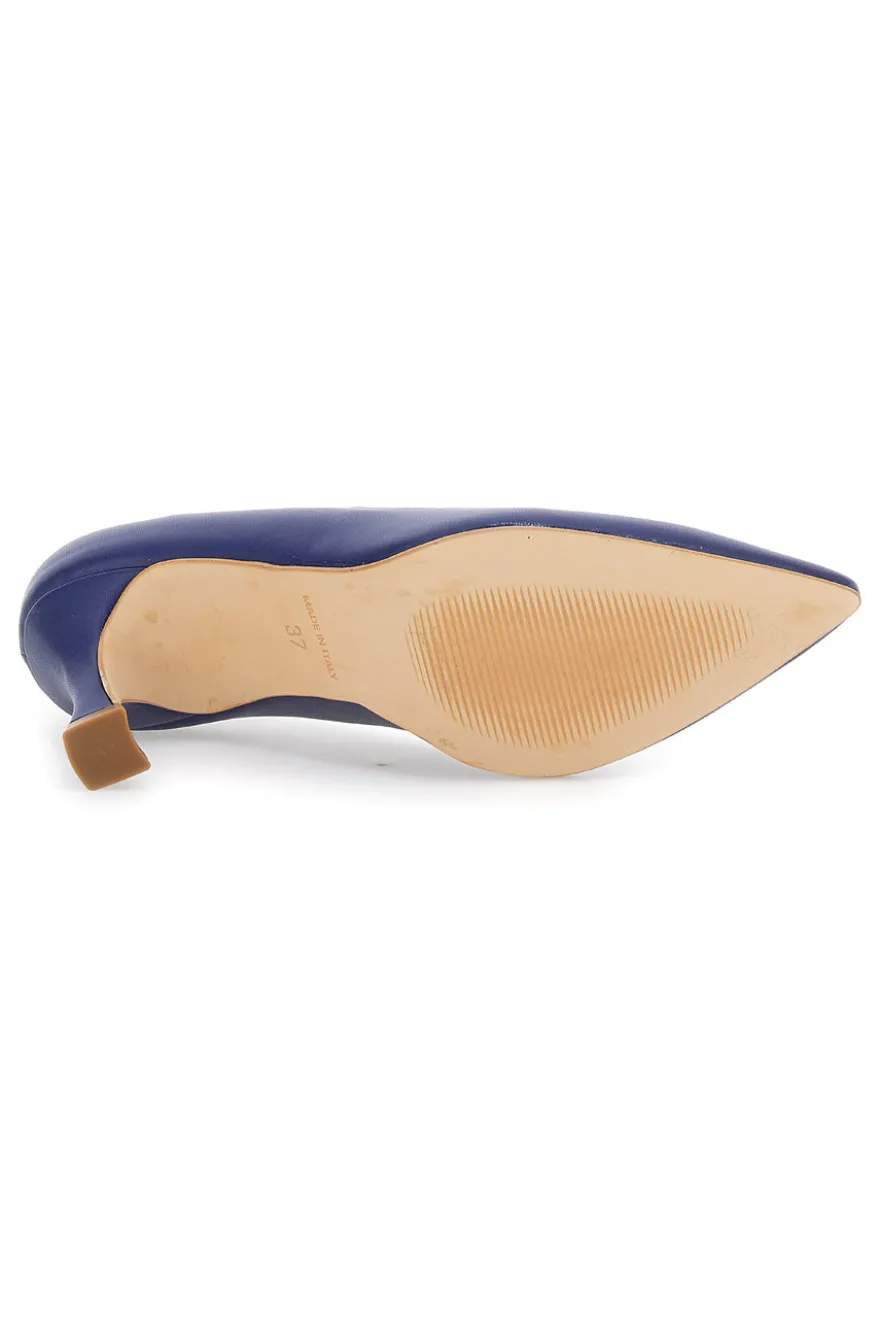 Marineblaue, spitze Pumps mit hohem Absatz PITTARELLO GLAM 3363