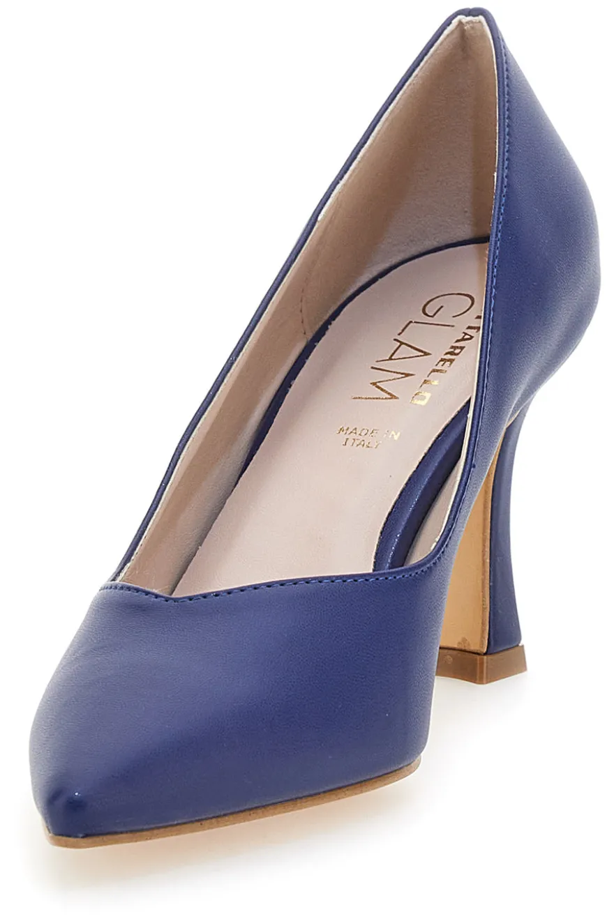 Marineblaue, spitze Pumps mit hohem Absatz PITTARELLO GLAM 3363