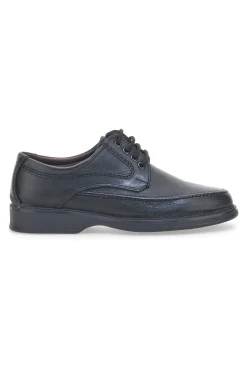 Marmaduke 01 Schwarze Schnürschuhe aus echtem Leder