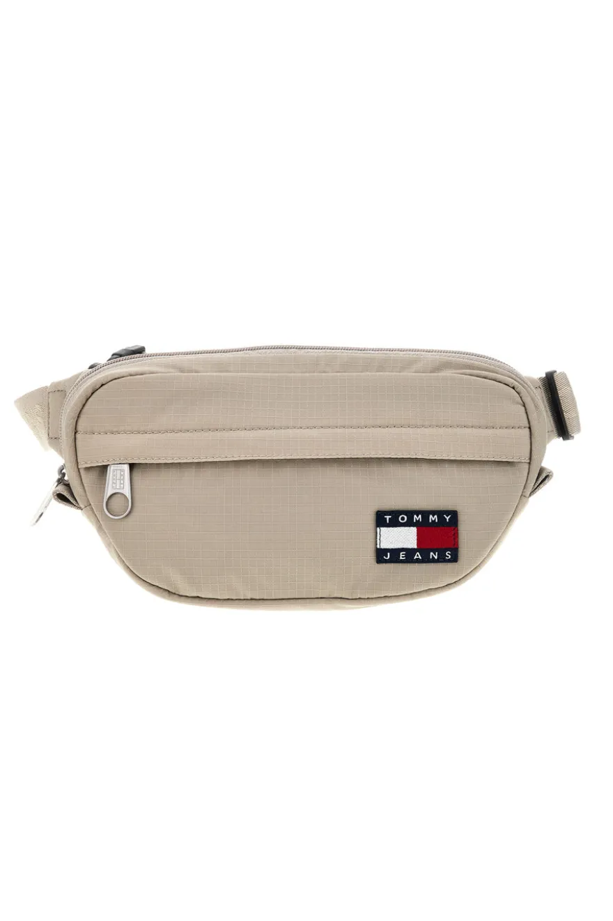 Marsupio beige con logo Tommy jeans 14280