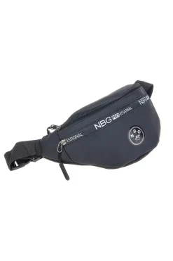 Marsupio nero con tasche zip Indigeno metropolitano 8159-A