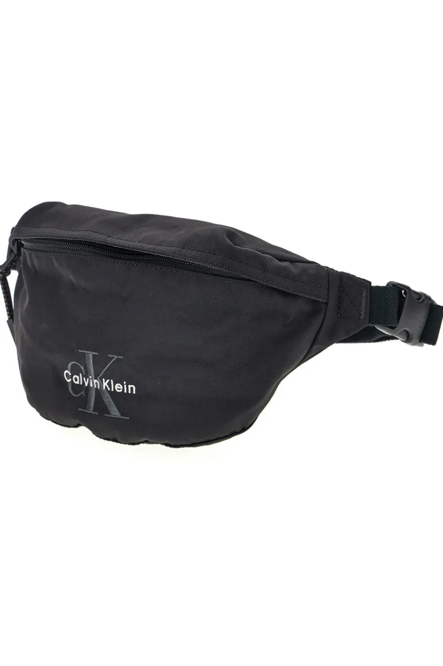 Marsupio Nero in Tessuto con Logo Calvin Klein CK3116