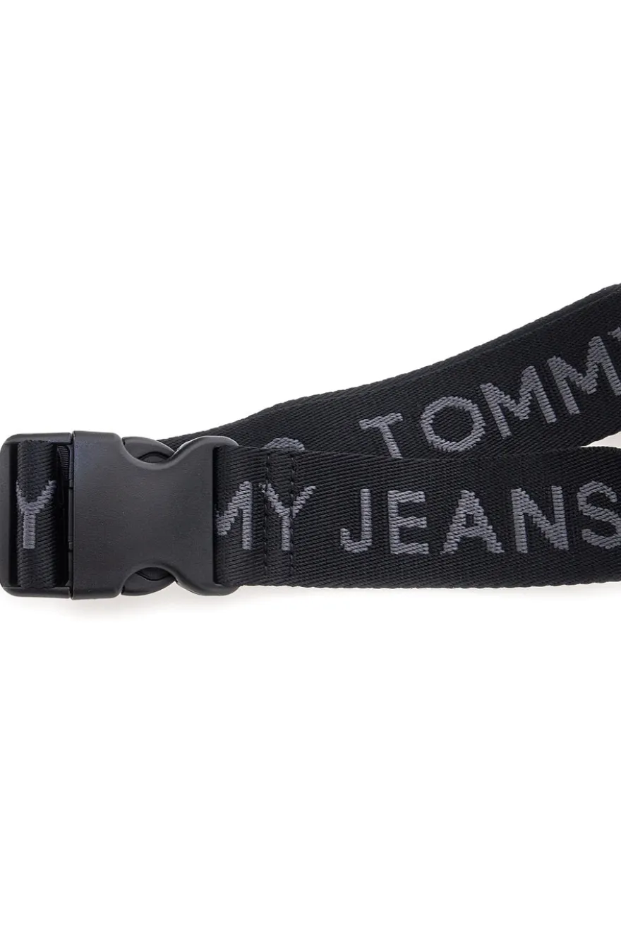 Marsupio nero in tessuto con logo Tommy Jeans Daily Bumbag