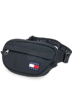 Marsupio nero in tessuto con logo Tommy Jeans Daily Bumbag