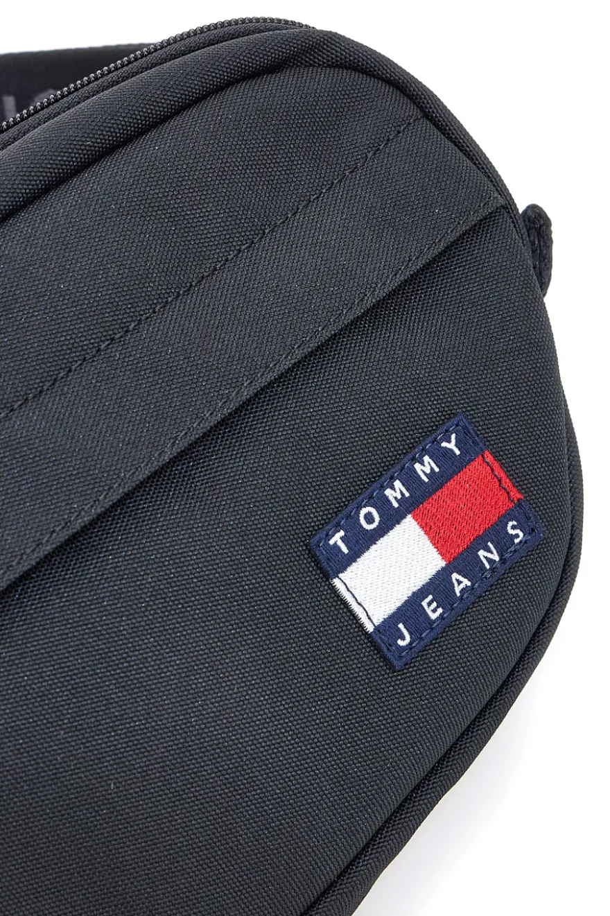 Marsupio nero in tessuto con logo Tommy Jeans Daily Bumbag