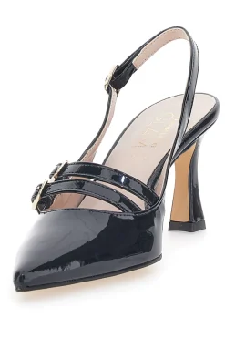 Mary Jane Dekolleté in schwarzer Farbe Pittarello Glam 3591