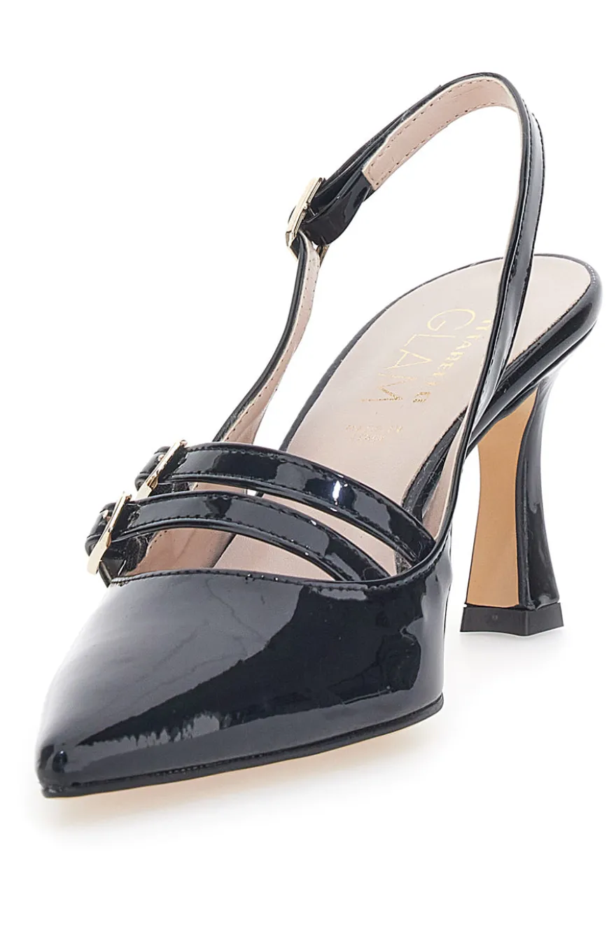 Mary Jane Dekolleté in schwarzer Farbe Pittarello Glam 3591